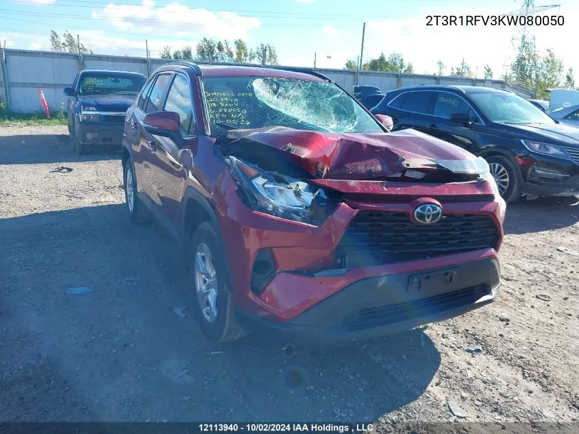 2019 Toyota Rav4 Xle/Xle Premium VIN: 2T3R1RFV3KW080050 Lot: 12113940