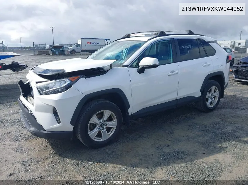 2019 Toyota Rav4 Xle VIN: 2T3W1RFVXKW044052 Lot: 12125698