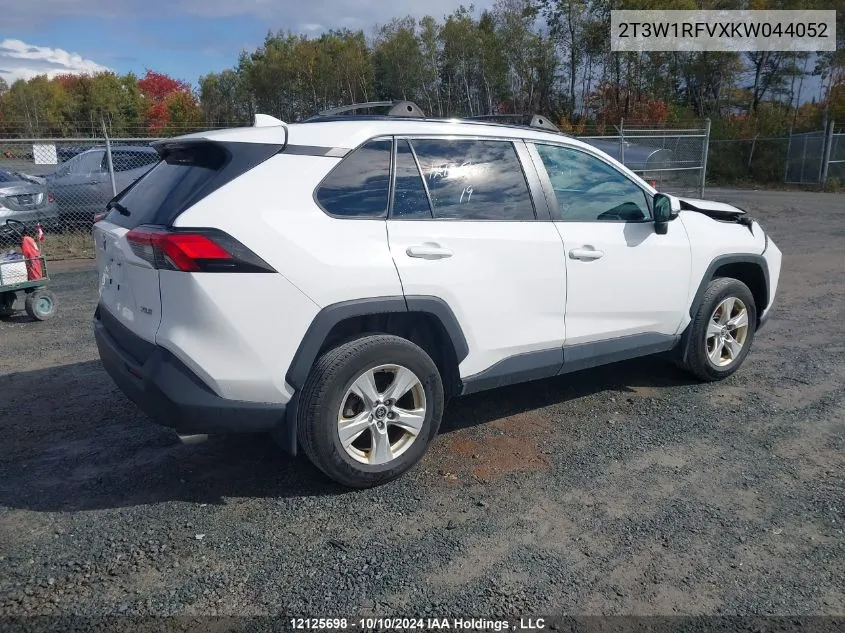 2019 Toyota Rav4 Xle VIN: 2T3W1RFVXKW044052 Lot: 12125698