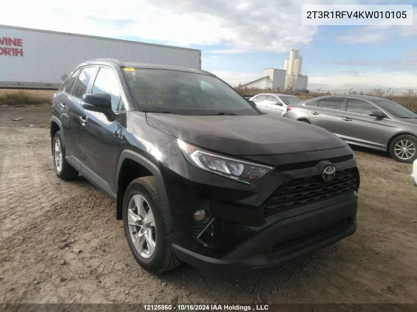 2019 Toyota Rav4 Xle/Xle Premium VIN: 2T3R1RFV4KW010105 Lot: 12125860