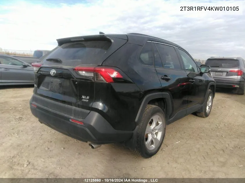 2019 Toyota Rav4 Xle/Xle Premium VIN: 2T3R1RFV4KW010105 Lot: 12125860