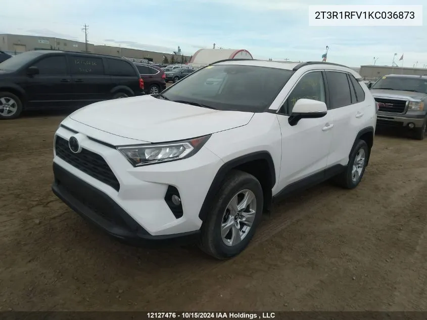 2019 Toyota Rav4 Xle/Xle Premium VIN: 2T3R1RFV1KC036873 Lot: 12127476