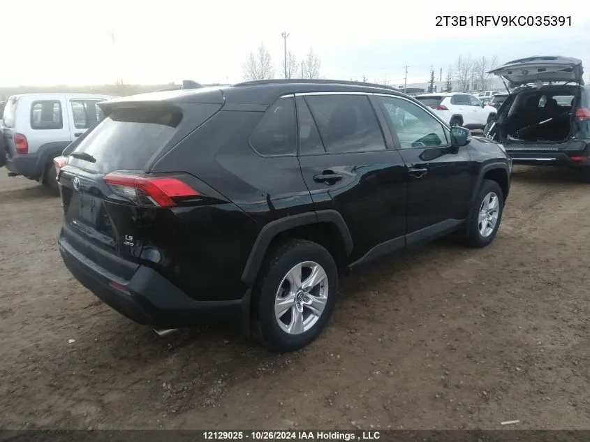 2019 Toyota Rav4 Le VIN: 2T3B1RFV9KC035391 Lot: 12129025