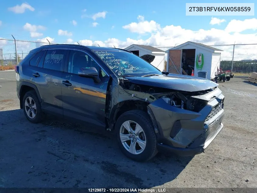 2T3B1RFV6KW058559 2019 Toyota Rav4 Le