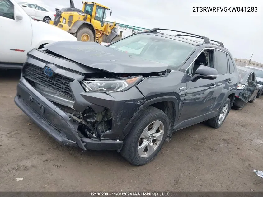 2019 Toyota Rav4 VIN: 2T3RWRFV5KW041283 Lot: 12130230