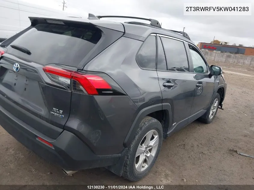 2019 Toyota Rav4 VIN: 2T3RWRFV5KW041283 Lot: 12130230