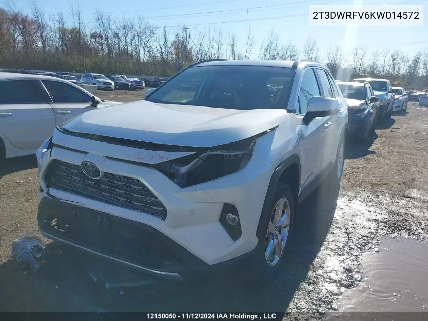 2019 Toyota Rav4 VIN: 2T3DWRFV6KW014572 Lot: 12150050