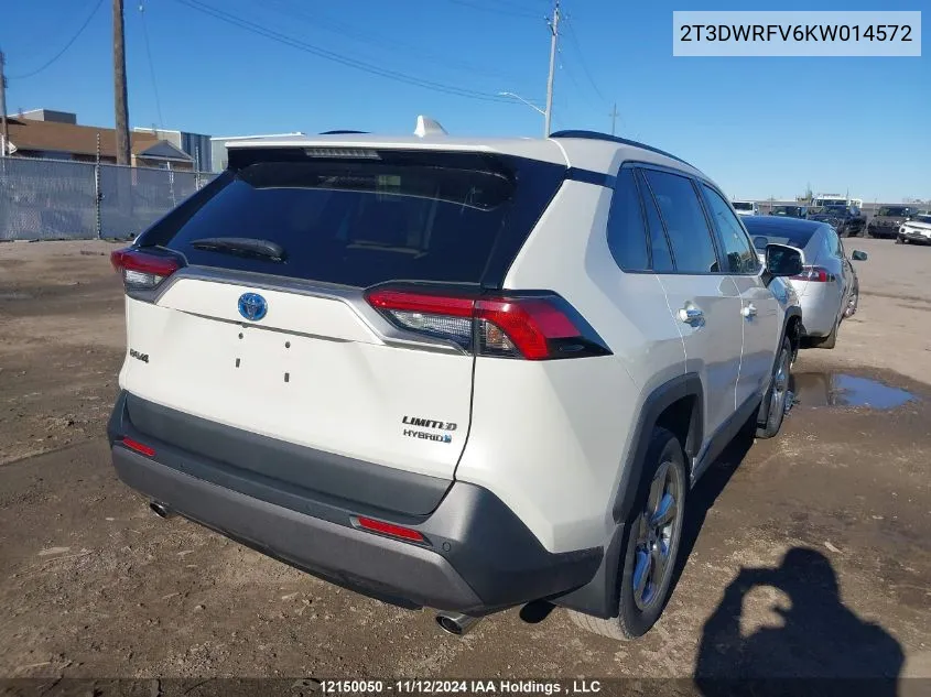 2019 Toyota Rav4 VIN: 2T3DWRFV6KW014572 Lot: 12150050