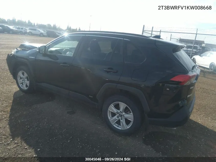 2T3BWRFV1KW008668 2019 Toyota Rav4 Le