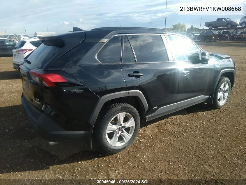 2T3BWRFV1KW008668 2019 Toyota Rav4 Le