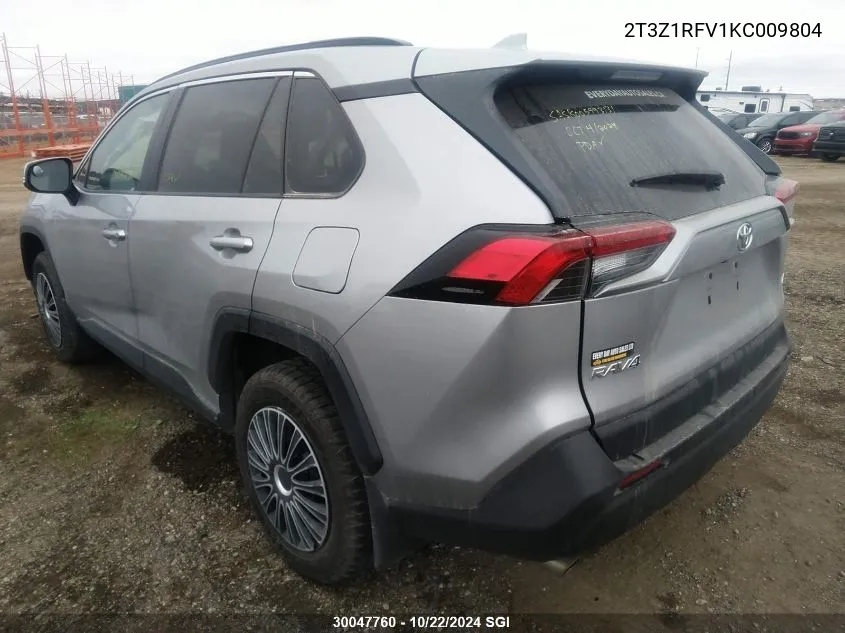 2T3Z1RFV1KC009804 2019 Toyota Rav4 Le