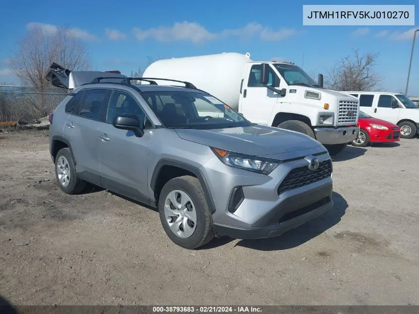 2019 Toyota Rav4 Le VIN: JTMH1RFV5KJ010270 Lot: 38793683