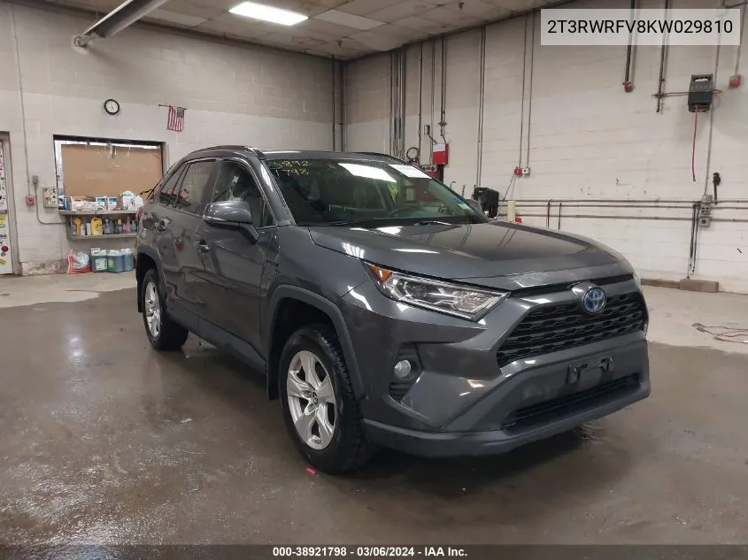 2T3RWRFV8KW029810 2019 Toyota Rav4 Hybrid Xle