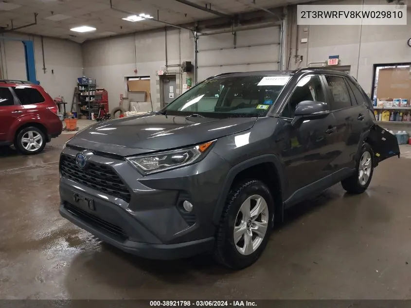 2T3RWRFV8KW029810 2019 Toyota Rav4 Hybrid Xle