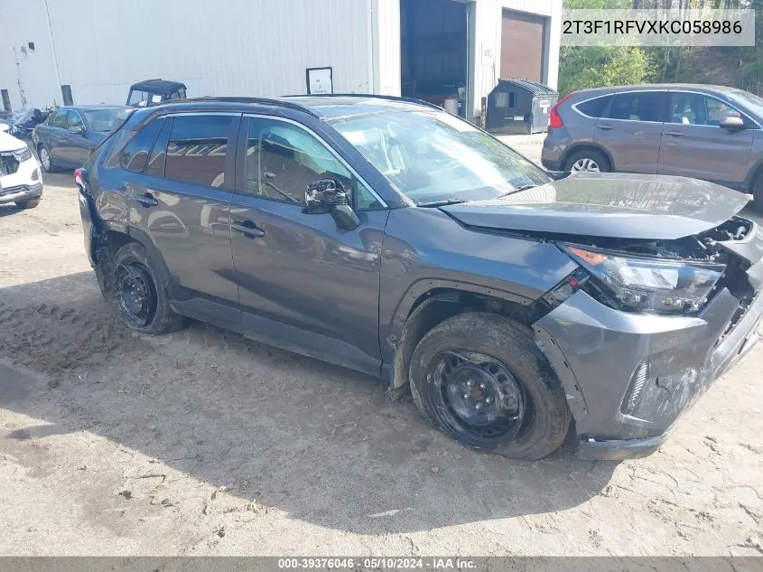 2T3F1RFVXKC058986 2019 Toyota Rav4 Le