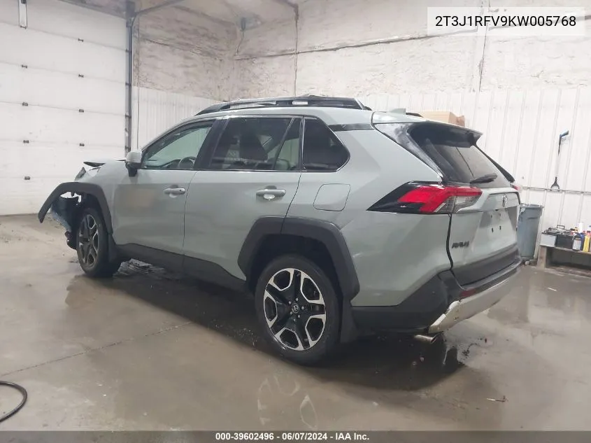 2T3J1RFV9KW005768 2019 Toyota Rav4 Adventure