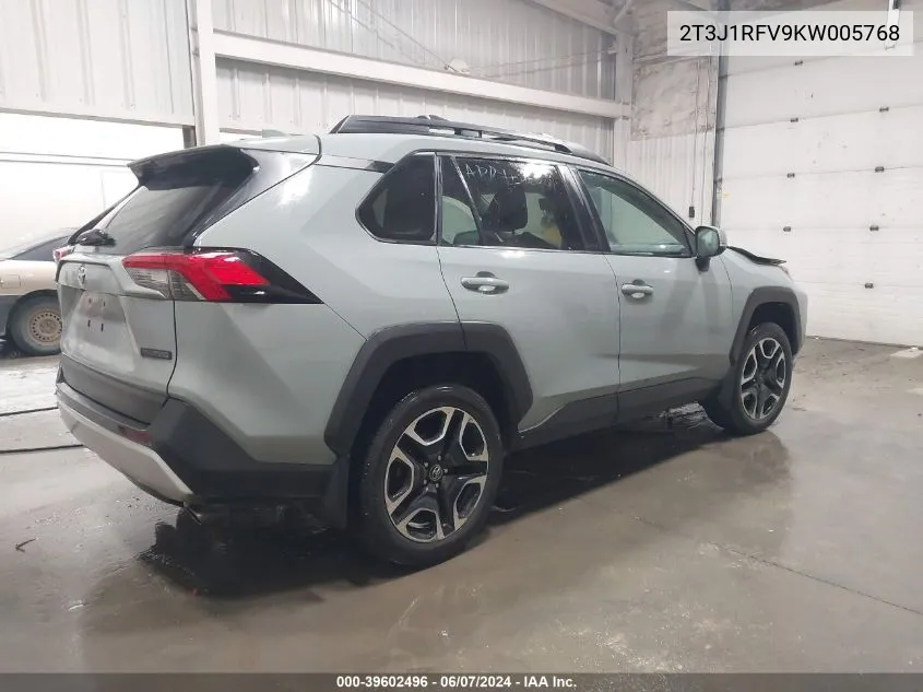 2T3J1RFV9KW005768 2019 Toyota Rav4 Adventure