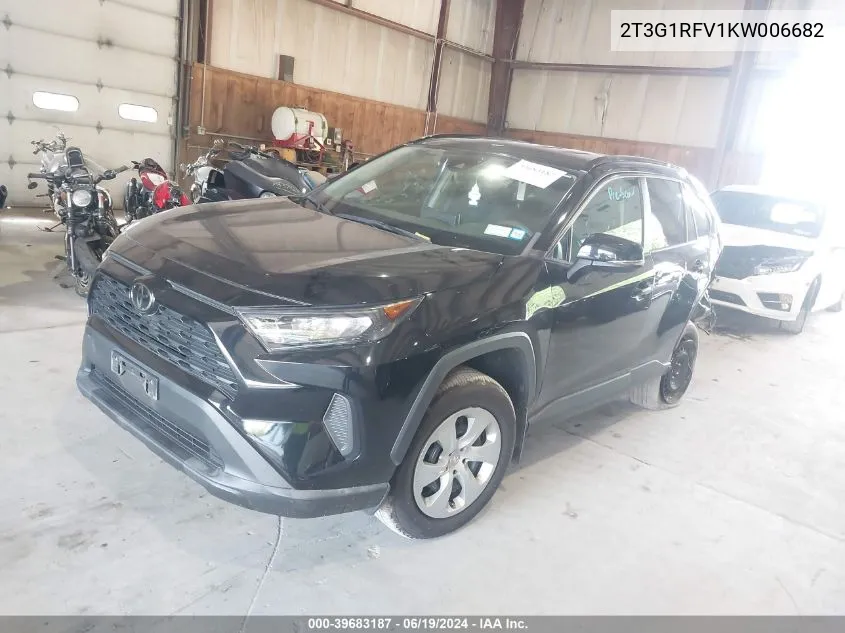 2019 Toyota Rav4 Le VIN: 2T3G1RFV1KW006682 Lot: 39683187