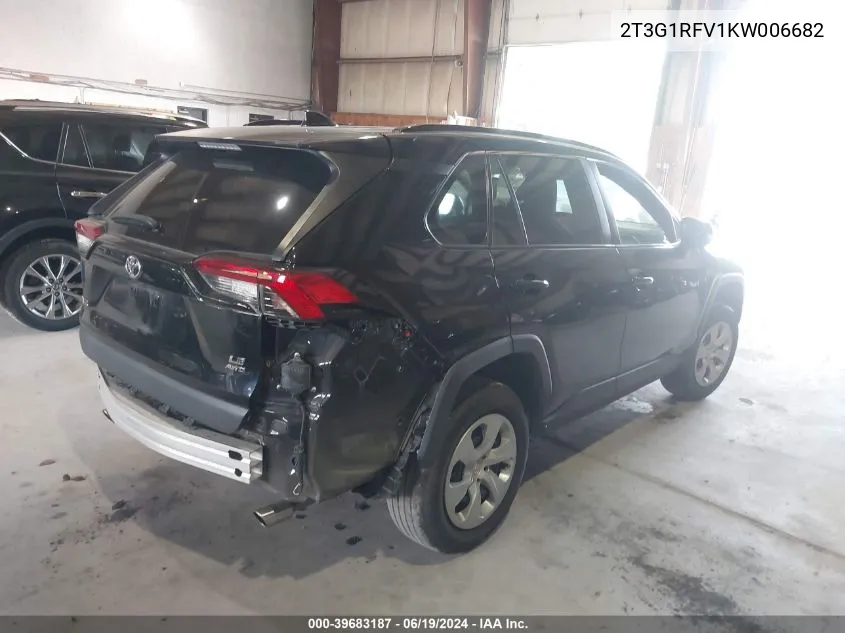 2019 Toyota Rav4 Le VIN: 2T3G1RFV1KW006682 Lot: 39683187