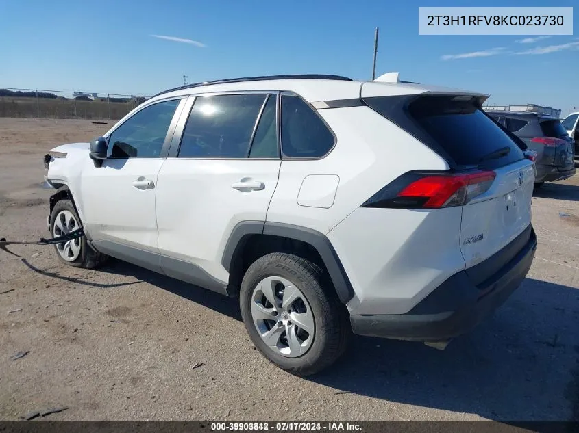 2019 Toyota Rav4 Le VIN: 2T3H1RFV8KC023730 Lot: 39903842