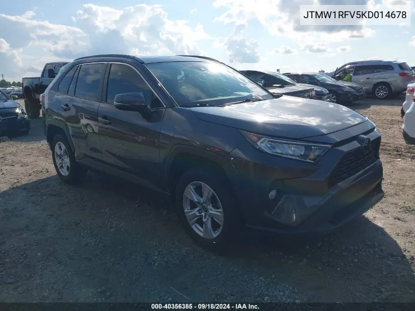 2019 Toyota Rav4 Xle VIN: JTMW1RFV5KD014678 Lot: 40356385