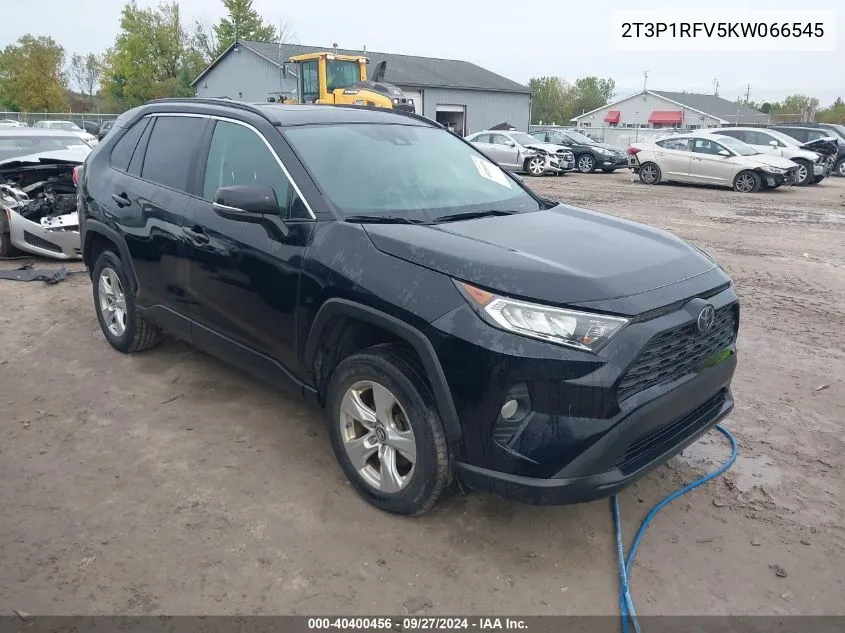 2019 Toyota Rav4 Xle VIN: 2T3P1RFV5KW066545 Lot: 40400456