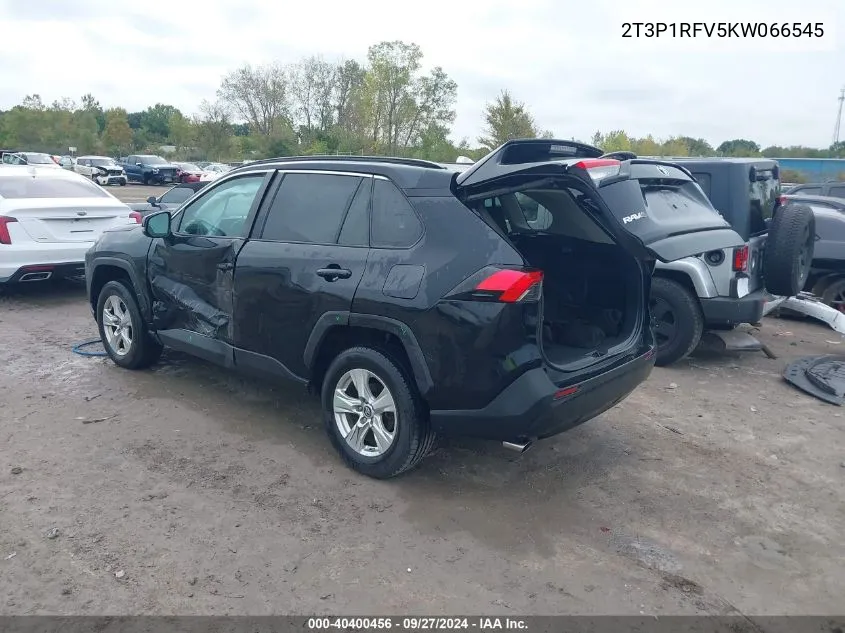 2019 Toyota Rav4 Xle VIN: 2T3P1RFV5KW066545 Lot: 40400456