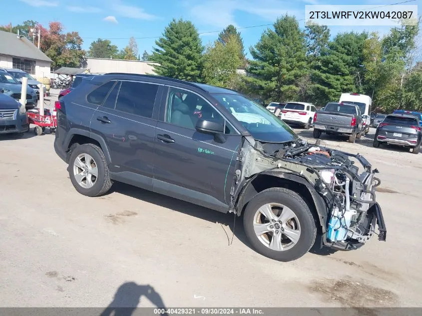 2T3LWRFV2KW042087 2019 Toyota Rav4 Hybrid Le