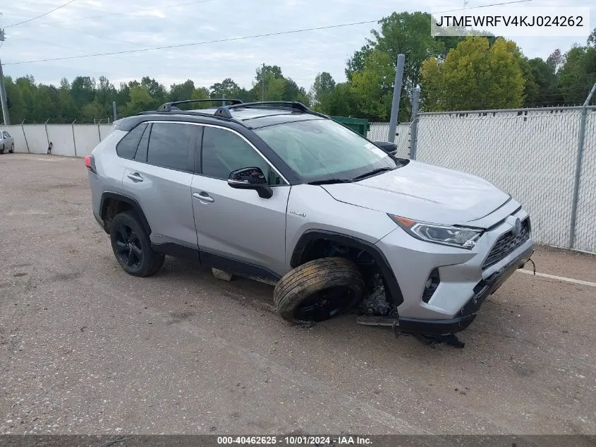 2019 Toyota Rav4 Xse VIN: JTMEWRFV4KJ024262 Lot: 40462625