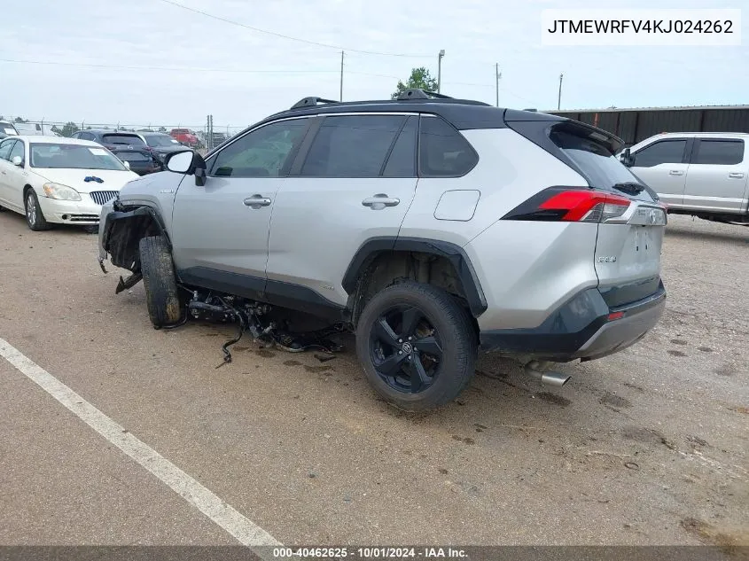 2019 Toyota Rav4 Xse VIN: JTMEWRFV4KJ024262 Lot: 40462625