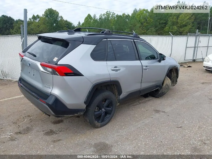 2019 Toyota Rav4 Xse VIN: JTMEWRFV4KJ024262 Lot: 40462625