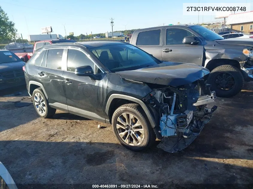 2T3C1RFV4KC008748 2019 Toyota Rav4 Xle Premium