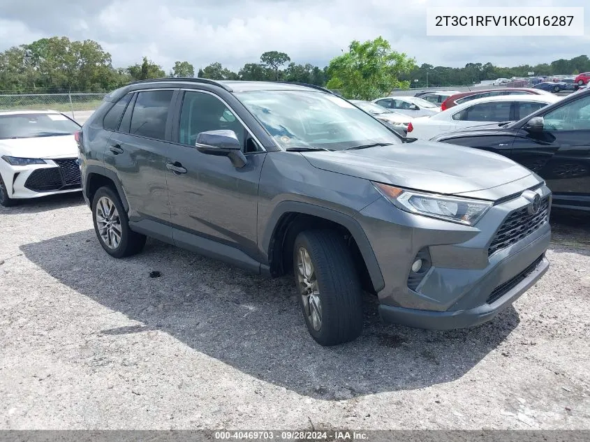 2019 Toyota Rav4 Xle Premium VIN: 2T3C1RFV1KC016287 Lot: 40469703