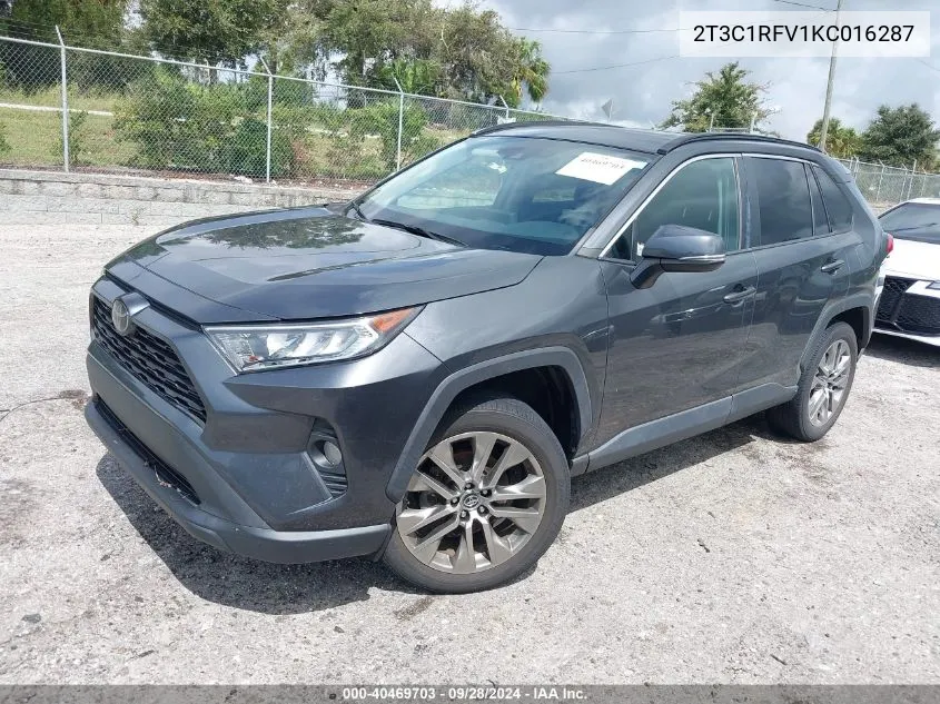 2019 Toyota Rav4 Xle Premium VIN: 2T3C1RFV1KC016287 Lot: 40469703