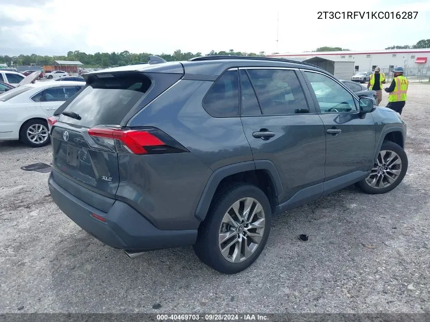 2019 Toyota Rav4 Xle Premium VIN: 2T3C1RFV1KC016287 Lot: 40469703