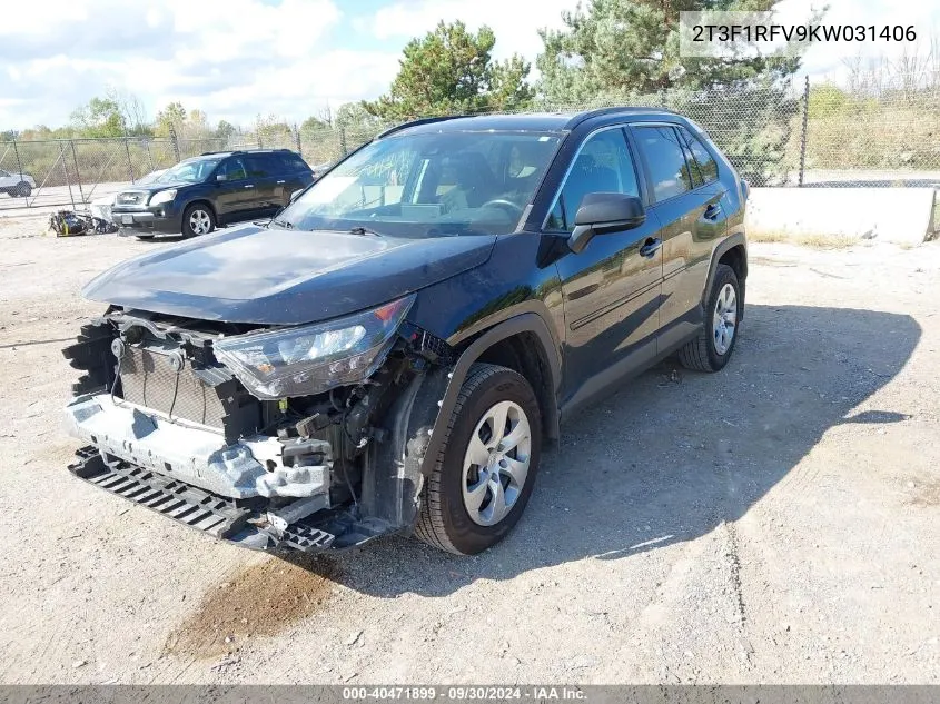 2019 Toyota Rav4 Le VIN: 2T3F1RFV9KW031406 Lot: 40471899