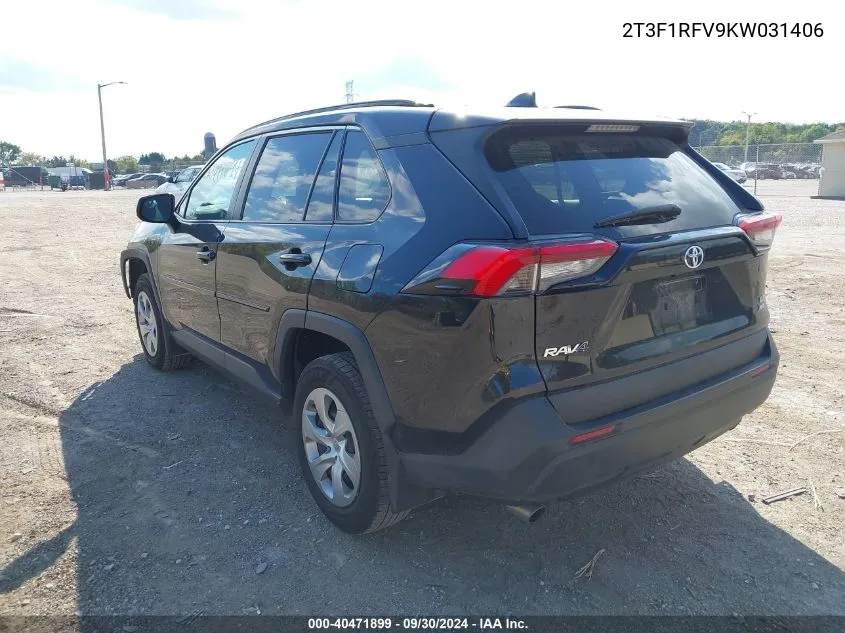 2T3F1RFV9KW031406 2019 Toyota Rav4 Le