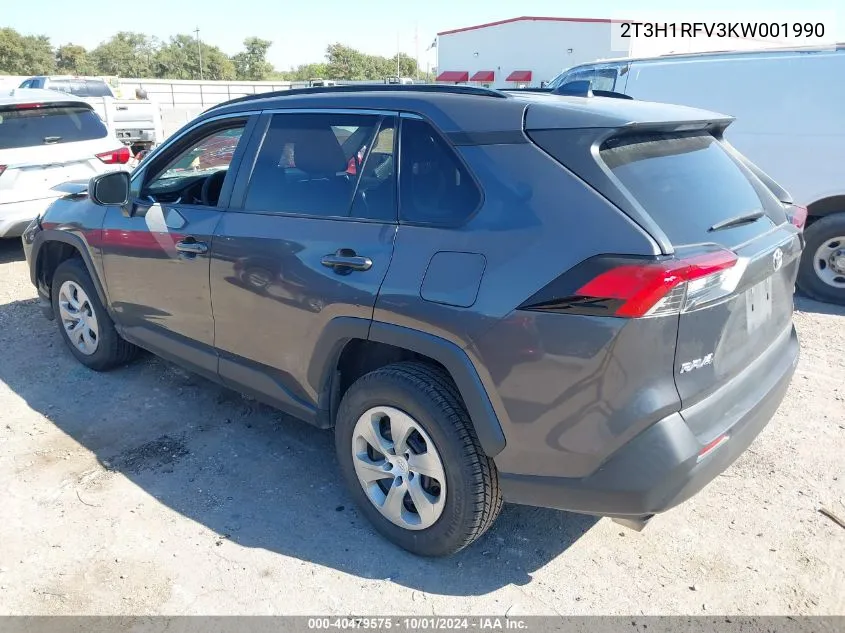 2T3H1RFV3KW001990 2019 Toyota Rav4 Le