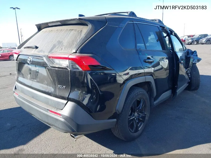 2019 Toyota Rav4 Xle VIN: JTMW1RFV2KD503183 Lot: 40535542