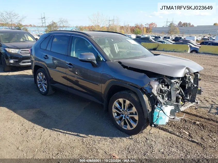 JTMA1RFV5KJ023649 2019 Toyota Rav4 Xle Premium