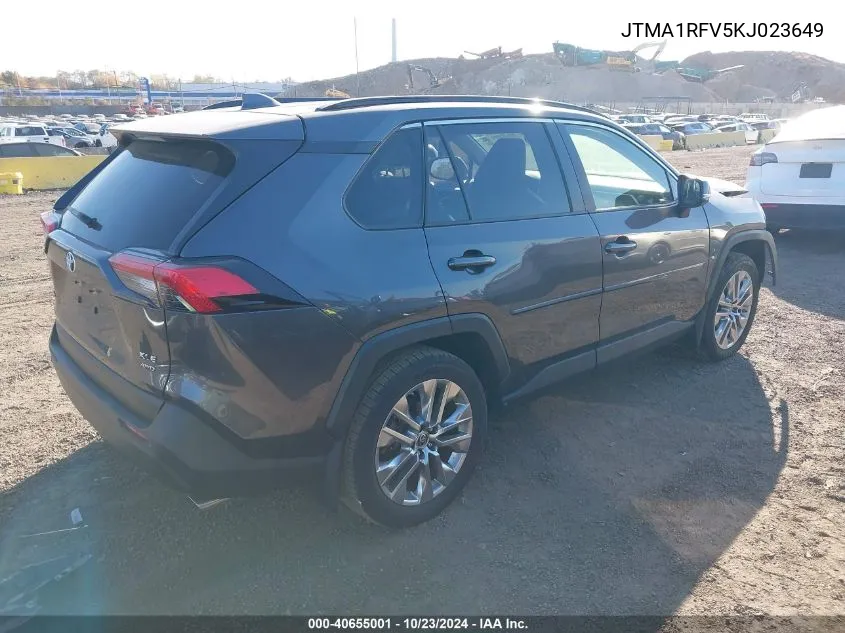 2019 Toyota Rav4 Xle Premium VIN: JTMA1RFV5KJ023649 Lot: 40655001