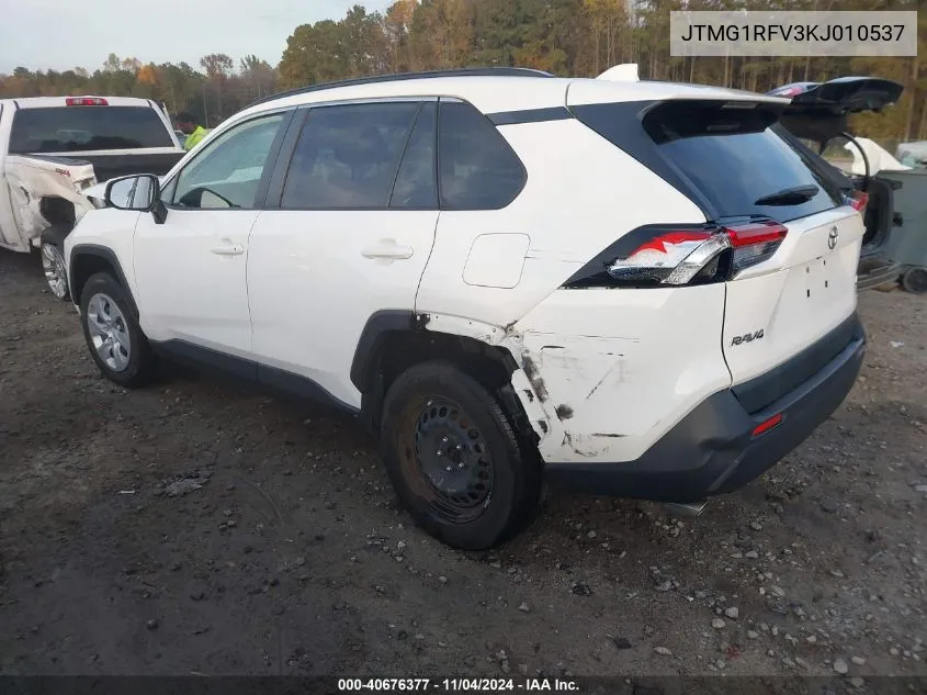 2019 Toyota Rav4 Le VIN: JTMG1RFV3KJ010537 Lot: 40676377