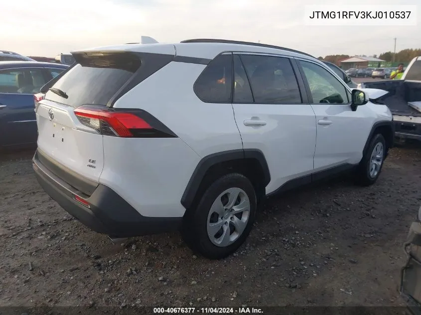 2019 Toyota Rav4 Le VIN: JTMG1RFV3KJ010537 Lot: 40676377