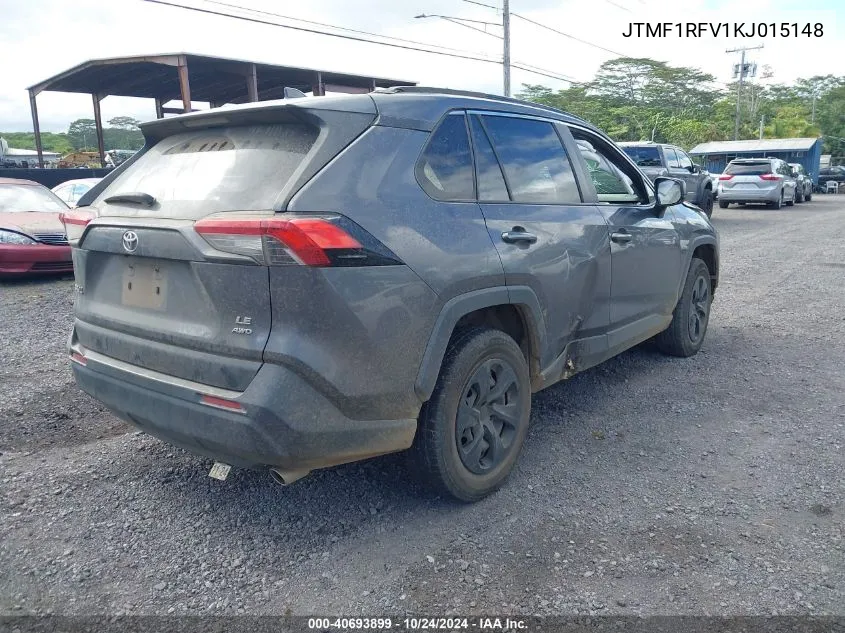 JTMF1RFV1KJ015148 2019 Toyota Rav4 Le