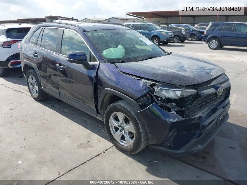 2019 Toyota Rav4 Xle VIN: JTMP1RFV3KJ018430 Lot: 40726672