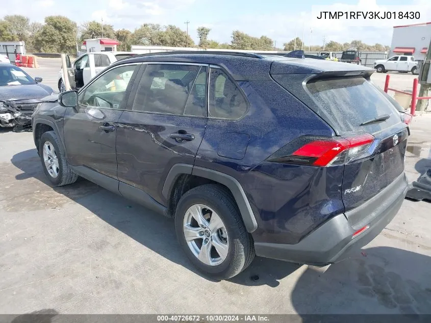 2019 Toyota Rav4 Xle VIN: JTMP1RFV3KJ018430 Lot: 40726672