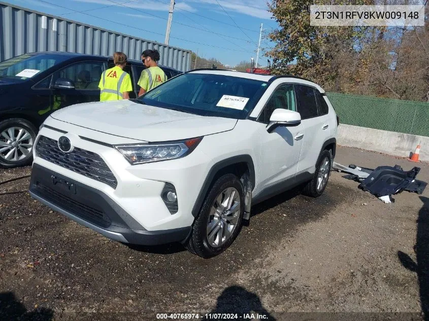 2019 Toyota Rav4 Limited VIN: 2T3N1RFV8KW009148 Lot: 40765974