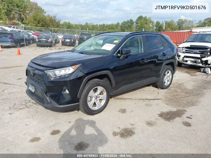 2019 Toyota Rav4 Xle VIN: JTMP1RFV9KD501676 Lot: 40769923