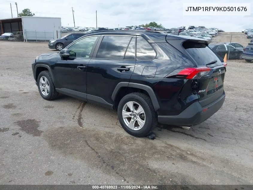 2019 Toyota Rav4 Xle VIN: JTMP1RFV9KD501676 Lot: 40769923