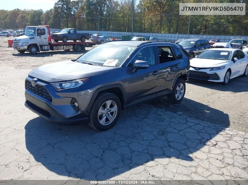 2019 Toyota Rav4 Xle VIN: JTMW1RFV9KD506470 Lot: 40807000